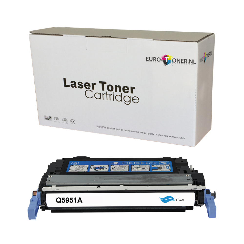 Huismerk HP 643A (Q5951A) Toner Cyaan