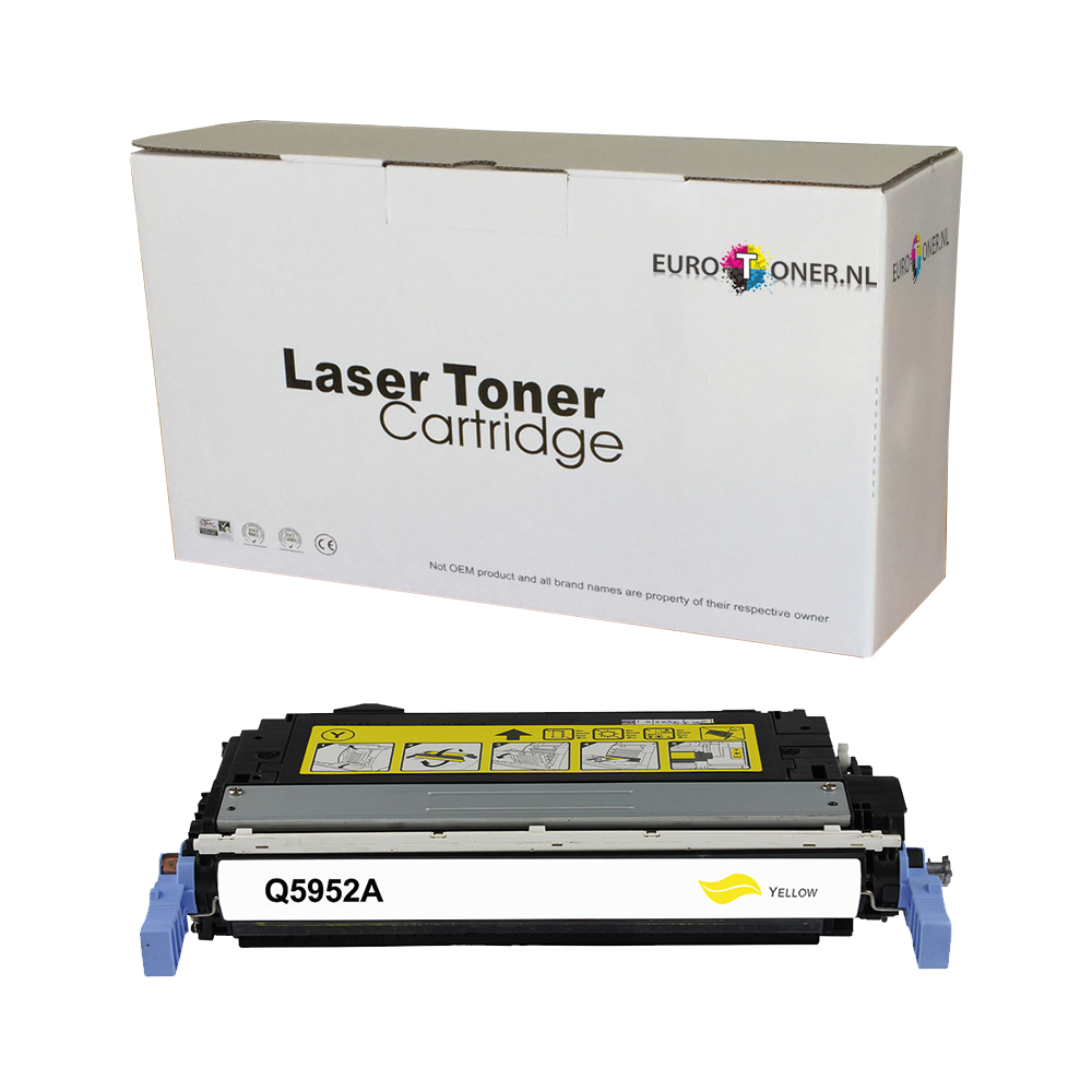 Huismerk HP 643A (Q5952A) Toner Yellow