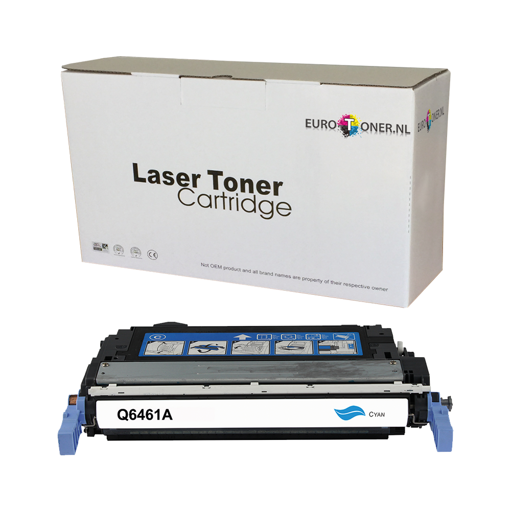 Huismerk HP 644A (Q6461A) Toner Cyaan